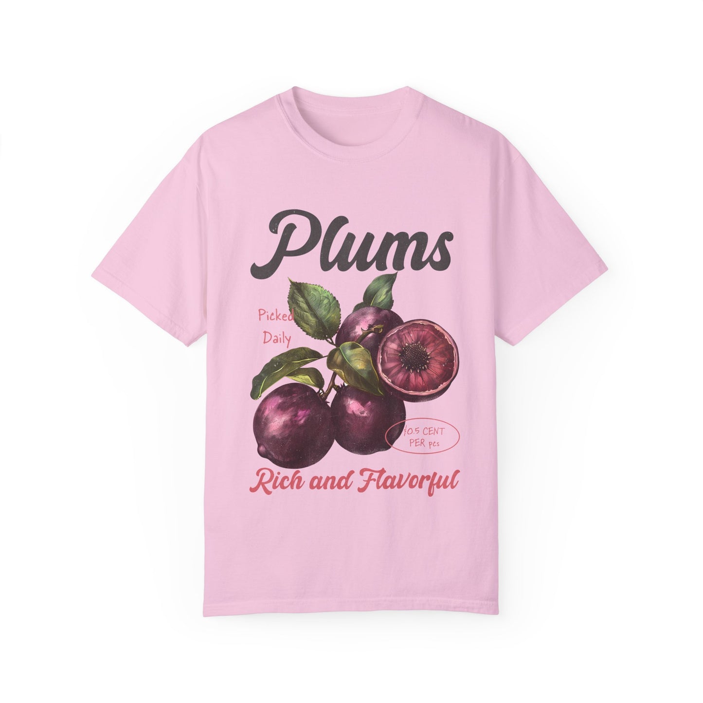 Retro Plums Comfort Colors Graphic Tee