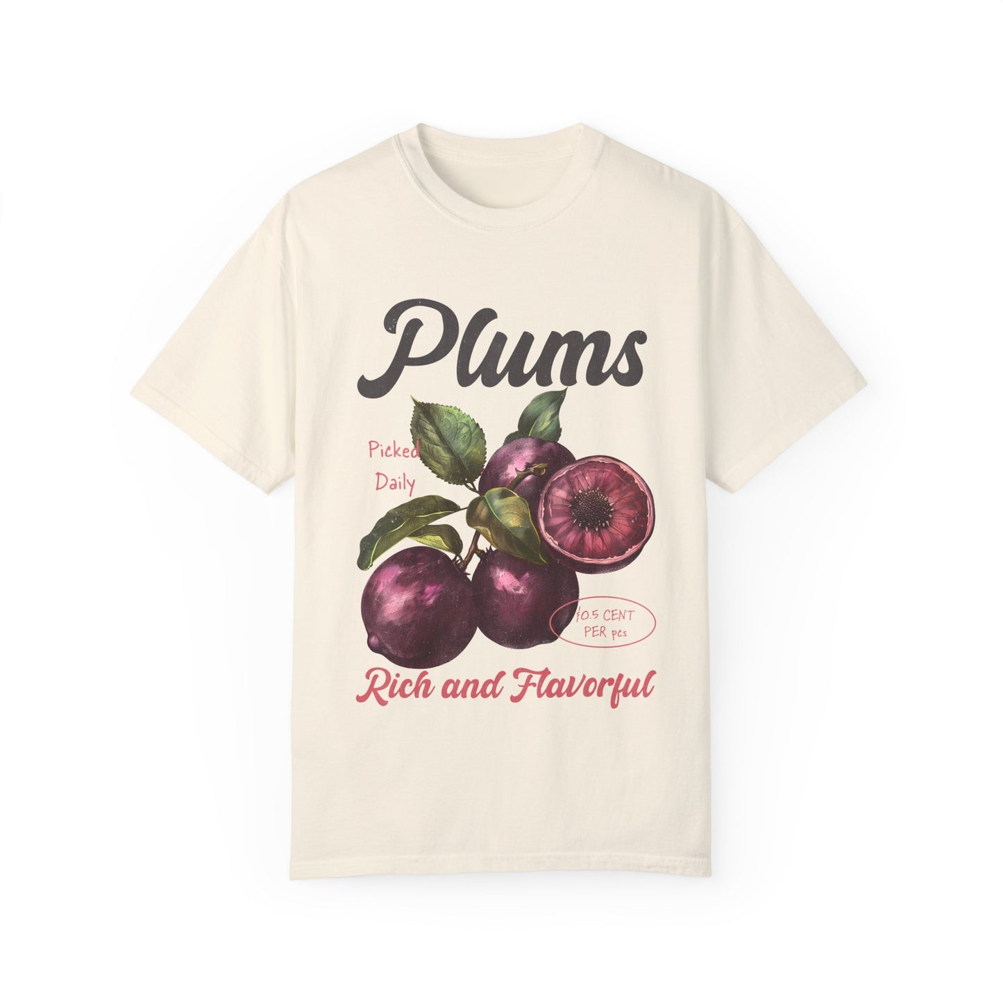 Retro Plums Comfort Colors Graphic Tee