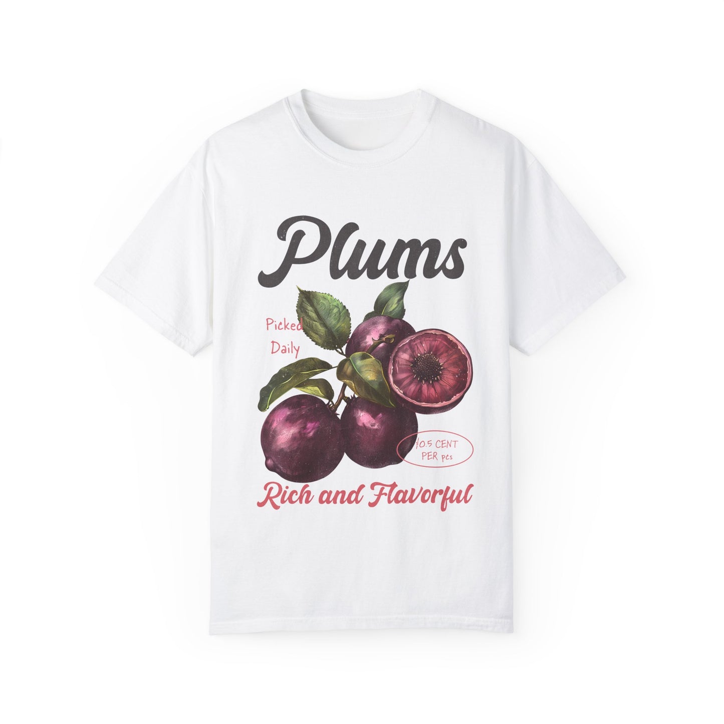 Retro Plums Comfort Colors Graphic Tee