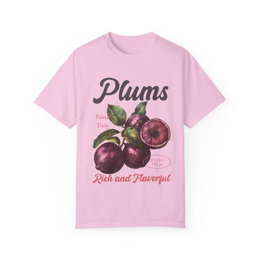 Retro Plums Comfort Colors Graphic Tee