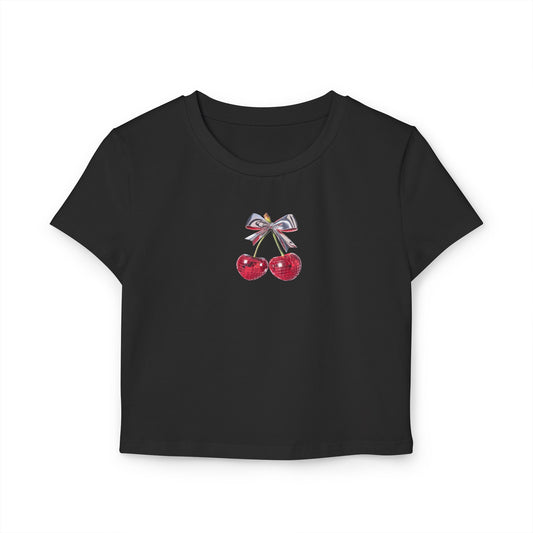 Disco Glam Cherries Baby Tee