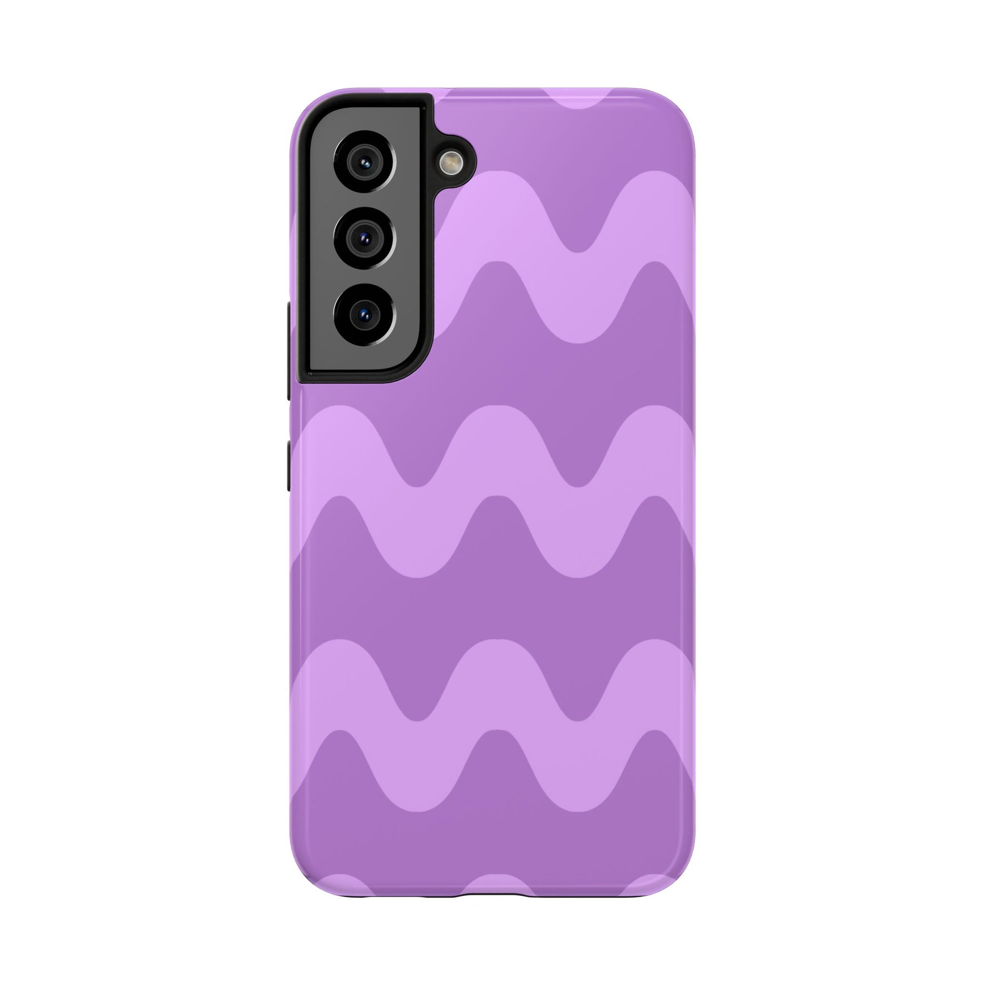 Stylish Purple Wavy Pattern Phone Case - Durable, Trendy, and Protective Cover for All Phone Models | Tough Phone Cases Womens Eco Friendly Apparel