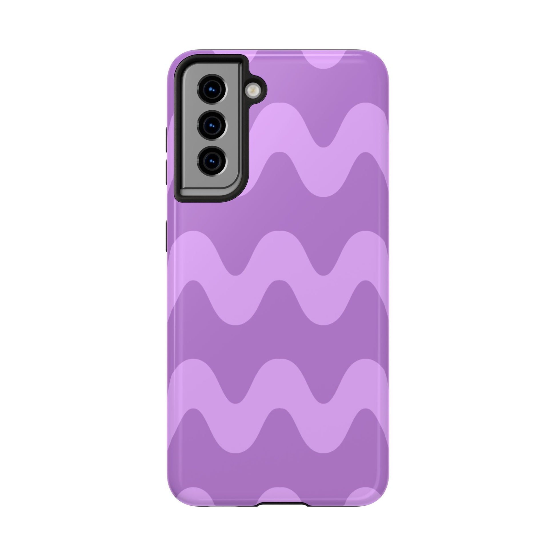 Stylish Purple Wavy Pattern Phone Case - Durable, Trendy, and Protective Cover for All Phone Models | Tough Phone Cases Womens Eco Friendly Apparel
