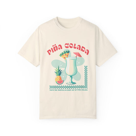 Retro Piña Colada Comfort Colors Graphic Tee