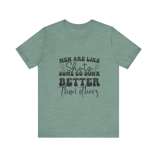 Some Things Are Better Left Unsaid Graphic Tee 🤫✨ Womens Eco Friendly Apparel Heather Dusty Blue