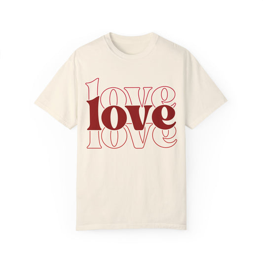 Valentine's Day Love Graphic Tee 💘 Womens Eco Friendly Apparel Ivory