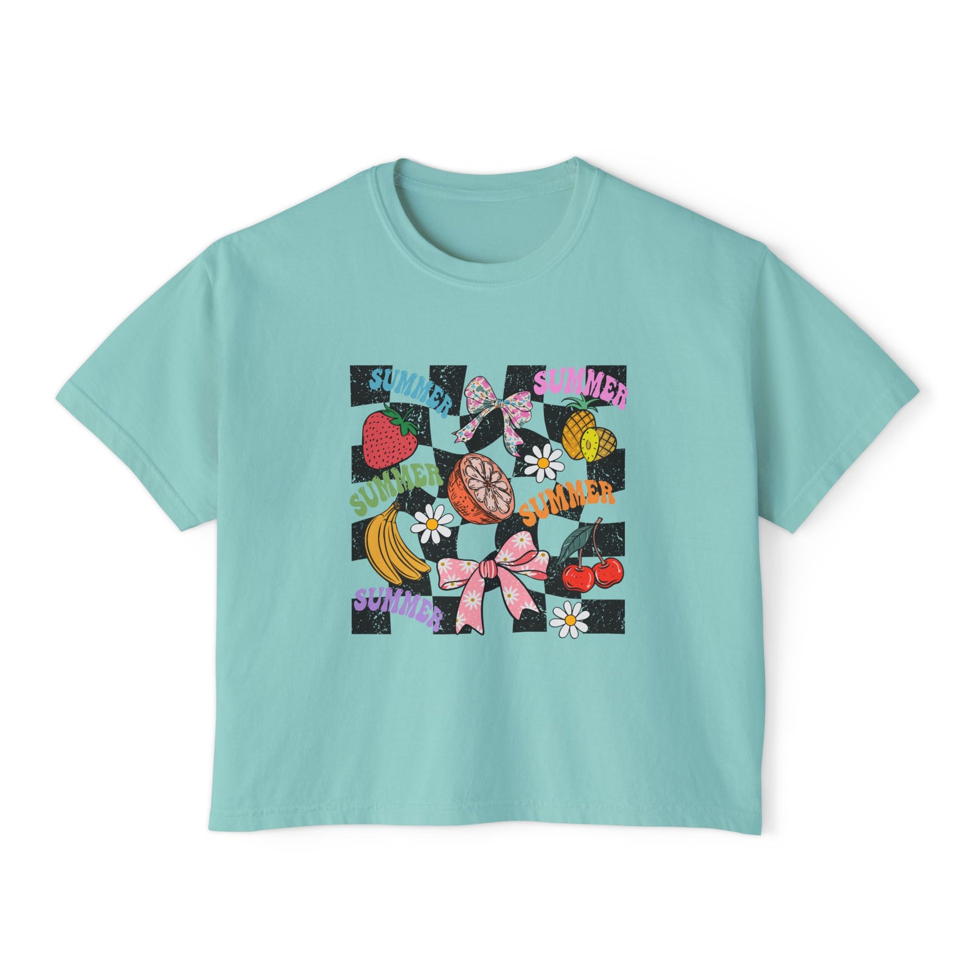 Checkered Summer Tee Boxy Tee