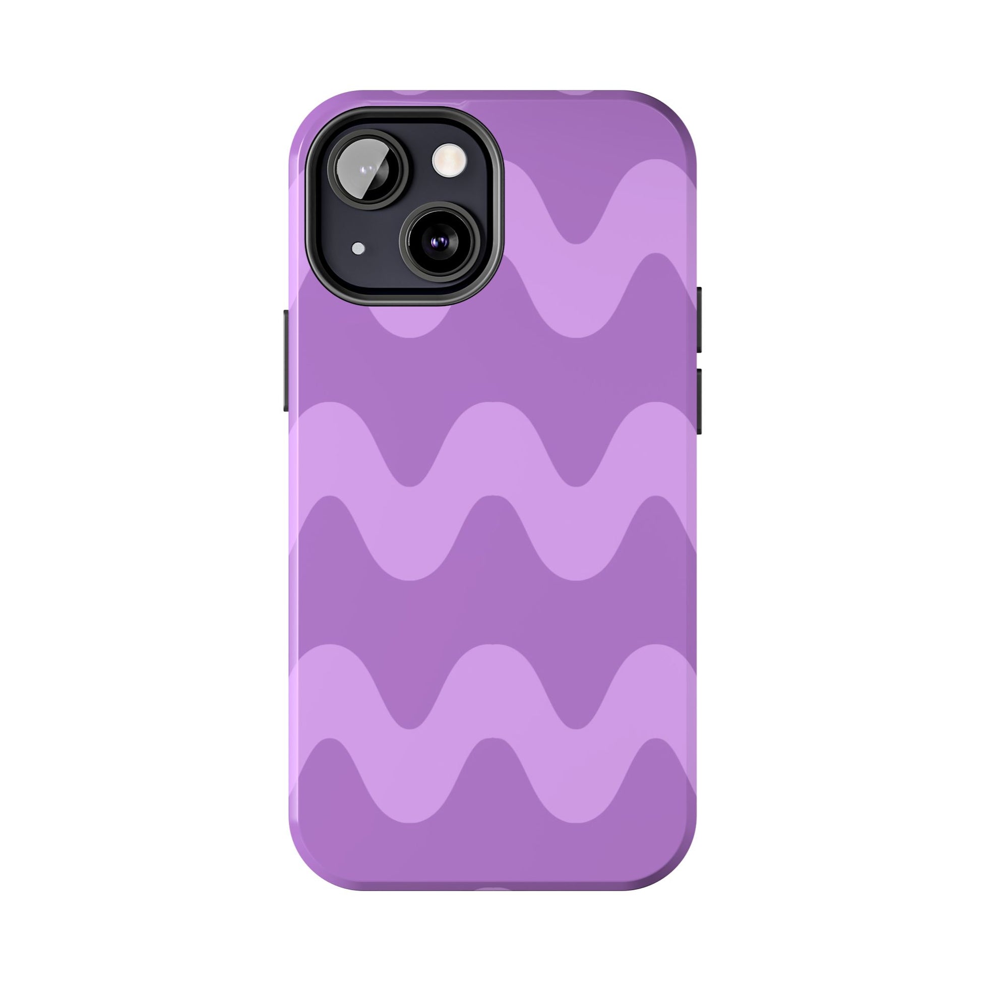 Stylish Purple Wavy Pattern Phone Case - Durable, Trendy, and Protective Cover for All Phone Models | Tough Phone Cases Womens Eco Friendly Apparel