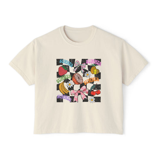 Checkered Summer Tee Boxy Tee