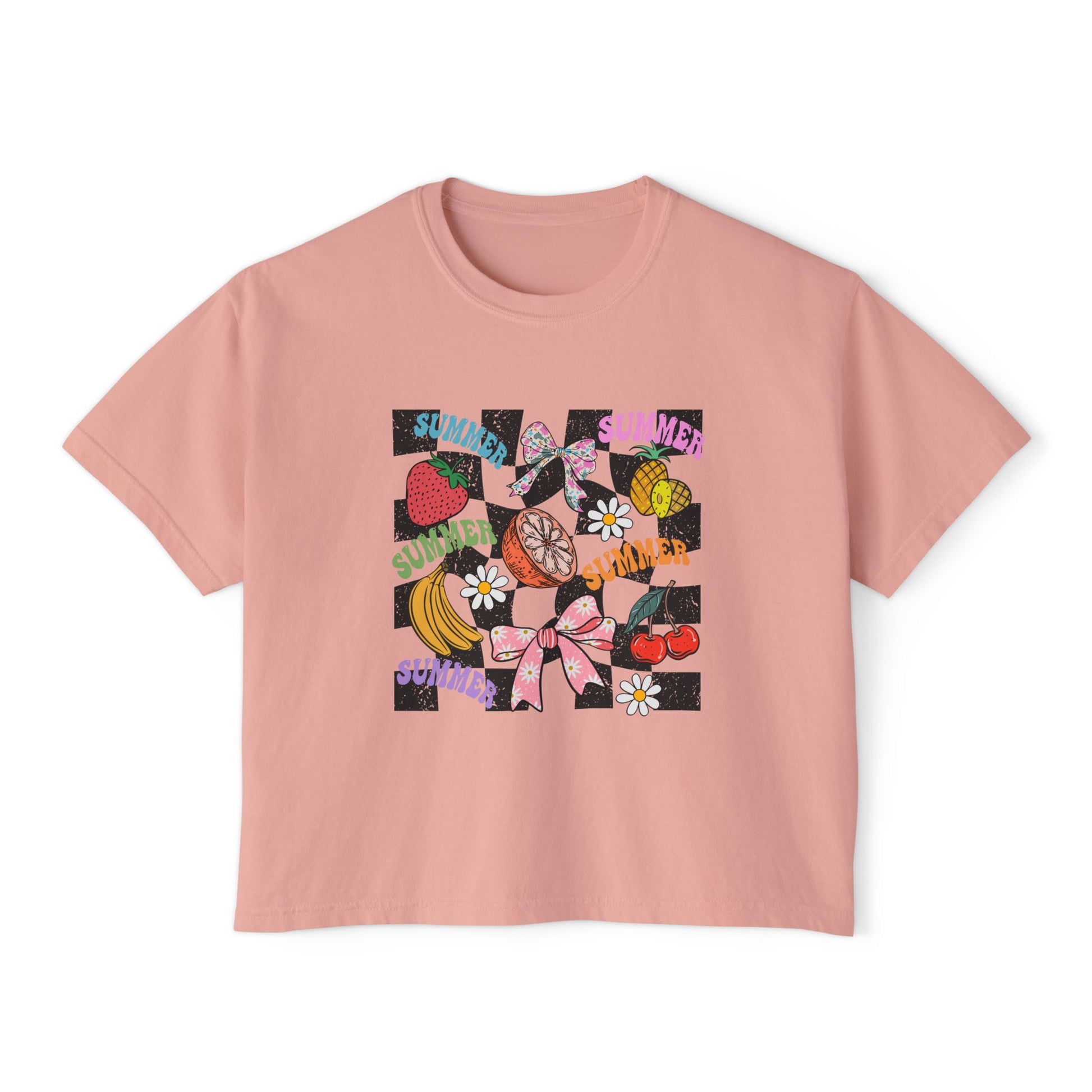 Checkered Summer Tee Boxy Tee
