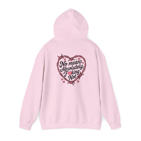 Absolutely F***ing Not Hoodie Womens Eco Friendly Apparel Light Pink