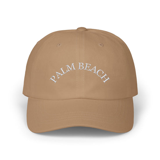Palm Beach Lover Embroidered Baseball Hat Womens Eco Friendly Apparel Khaki One size