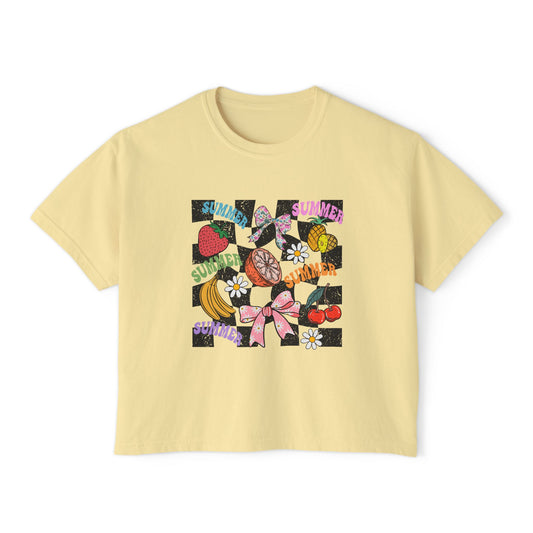 Checkered Summer Tee Boxy Tee