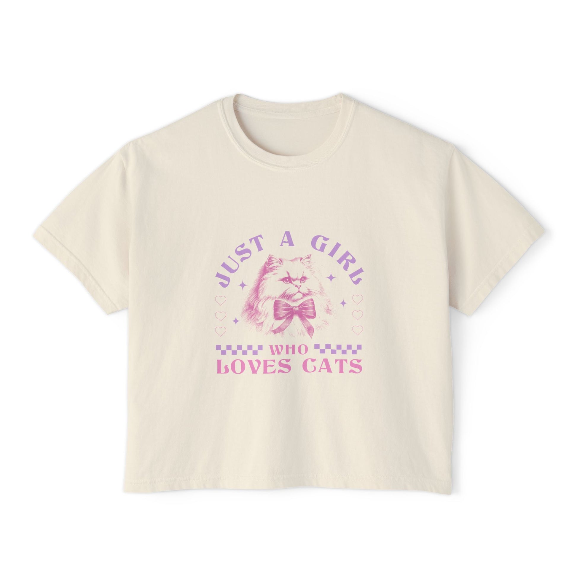 Just A Girl Who Loves Cats Boxy Tee