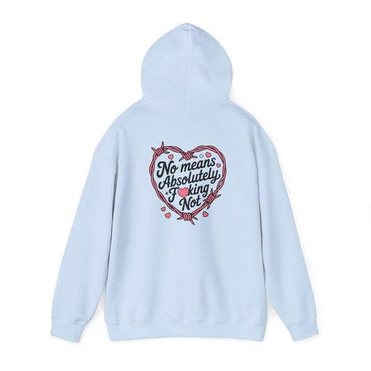 Absolutely F***ing Not Hoodie Womens Eco Friendly Apparel Light Blue
