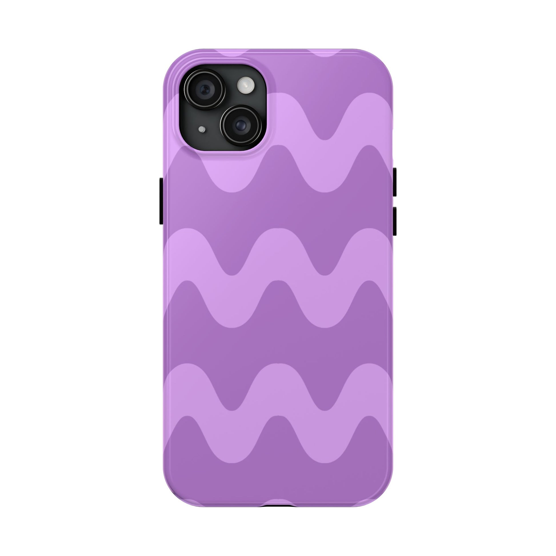 Stylish Purple Wavy Pattern Phone Case - Durable, Trendy, and Protective Cover for All Phone Models | Tough Phone Cases Womens Eco Friendly Apparel